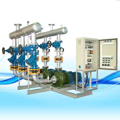 CIRCULATION PACKAGE WITH CLOSE-COUPLED KOUSHESH PUMPS