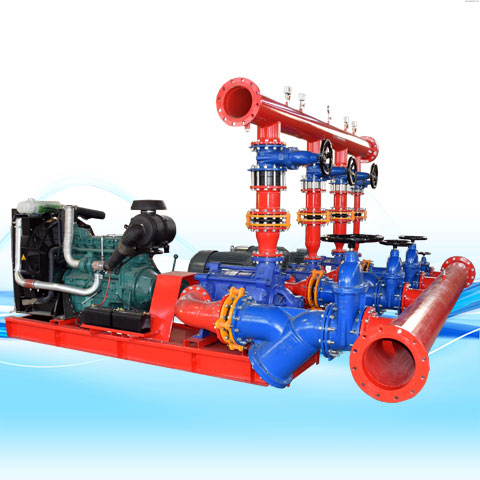 BOOSTER PUMP FOR FIRE FIGHTING WITH ELECTRO-PUMPS & DIESEL PUMP