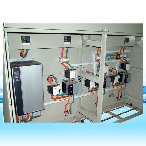 VARIABLE CONTROL PANEL FOR BOOSTER PUMP WITH INVERTER AND SOFTSTARTER